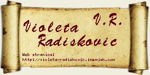 Violeta Radišković vizit kartica